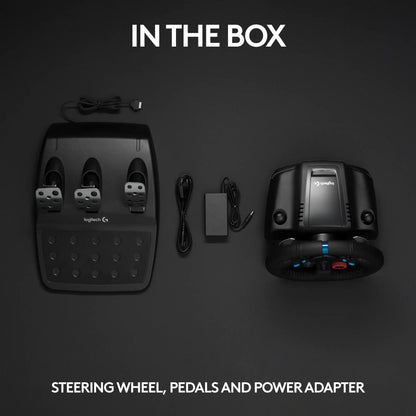 Logitech G29 Driving Force Racing Wheel with Pedals - Advanced Force Feedback, Stainless Steel Paddle Shifters, Leather Grip, USB Connectivity for PS5, PS4, PC, and Mac - Black