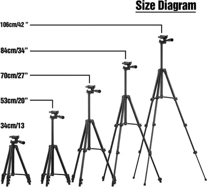 Professional Smartphone Tripod: Portable Cell Phone Stand for Selfies and Photography