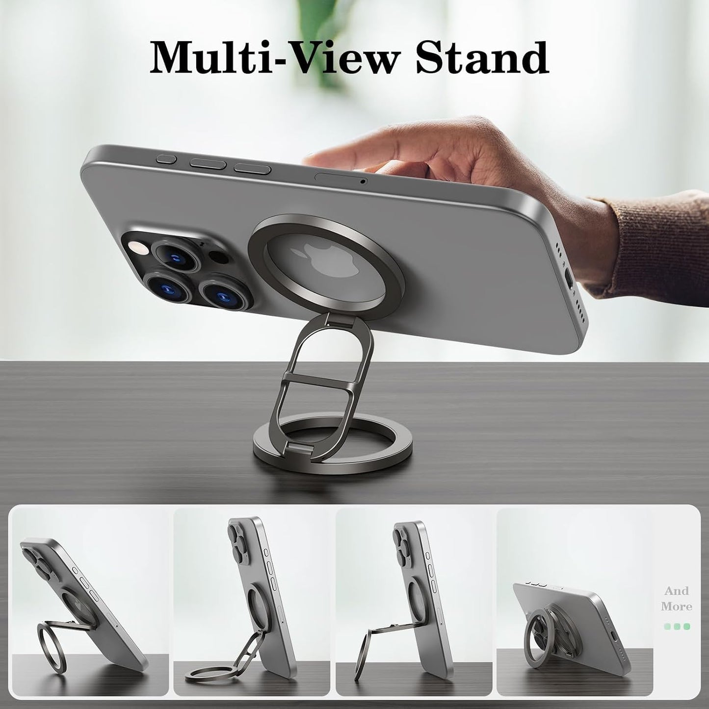 Magnetic Phone Grip for Magsafe, Dual-Sided Magnet Phone Ring Holder for Iphone 16/15/14/13/12 Samsung Google Magsafe Accessories