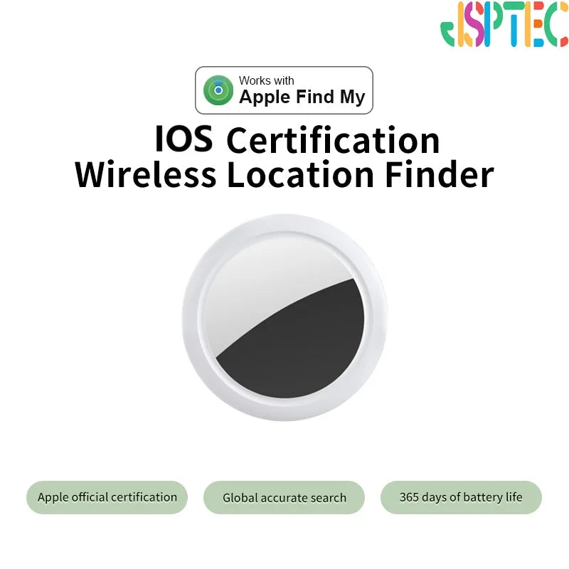 JSPTEC Airtag Bluetooth GPS Trackers IPX 5 Waterproof Sport Tracking Find My Elderly Kids Pets Available Mini Finders for IOS