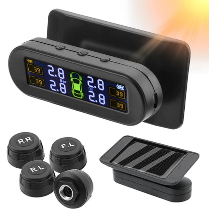 Revolutionary Solar-Powered Tire Pressure Monitoring System with Temperature Alerts - External Battery Version for Enhanced Safety