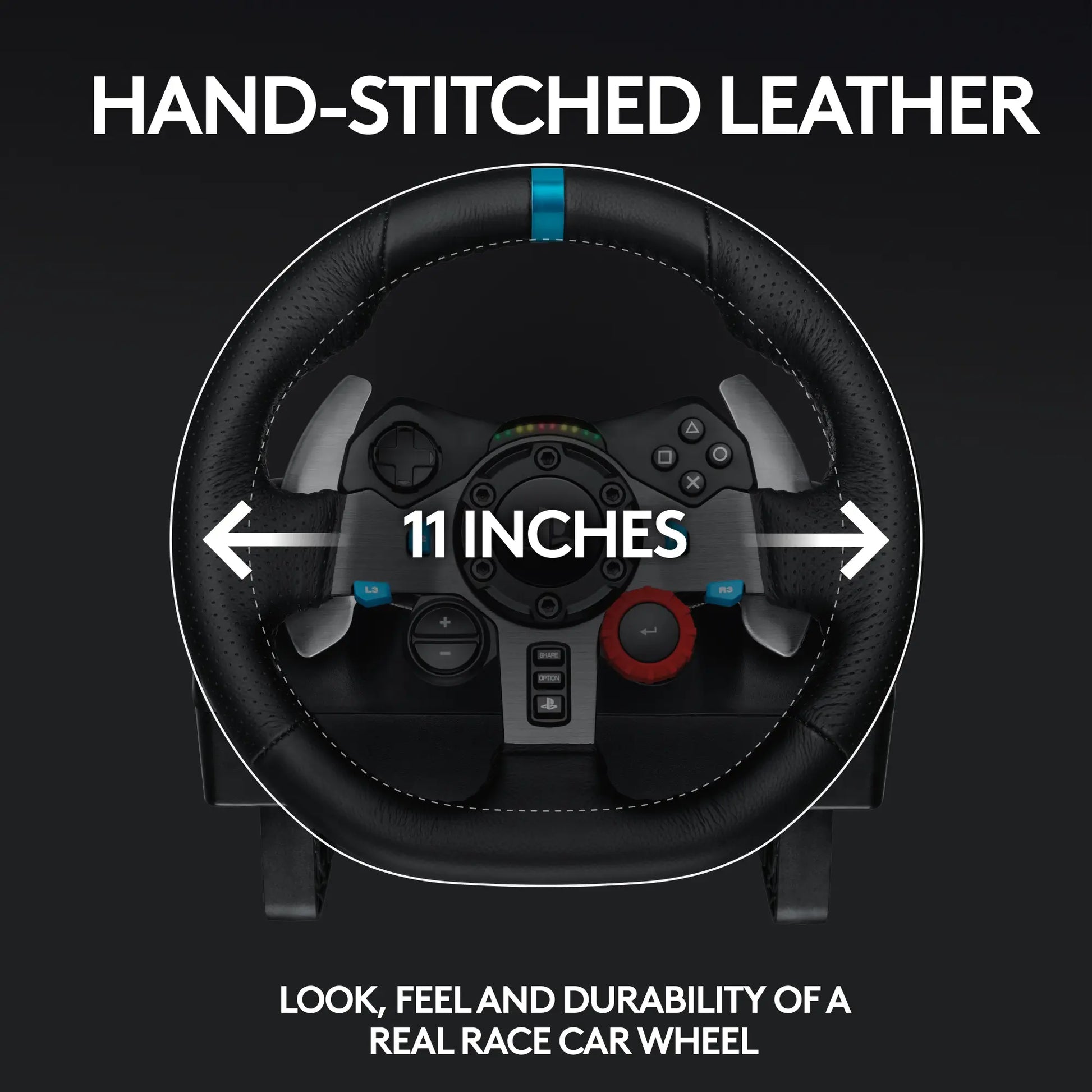 Logitech G29 Driving Force Racing Wheel with Pedals - Advanced Force Feedback, Stainless Steel Paddle Shifters, Leather Grip, USB Connectivity for PS5, PS4, PC, and Mac - Black