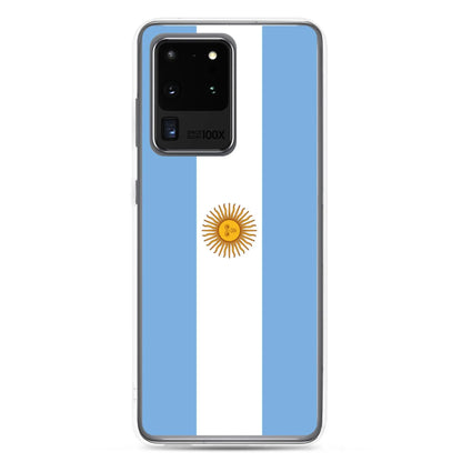 Coque Souple Antichoc pour Samsung avec Drapeau de l'Argentine