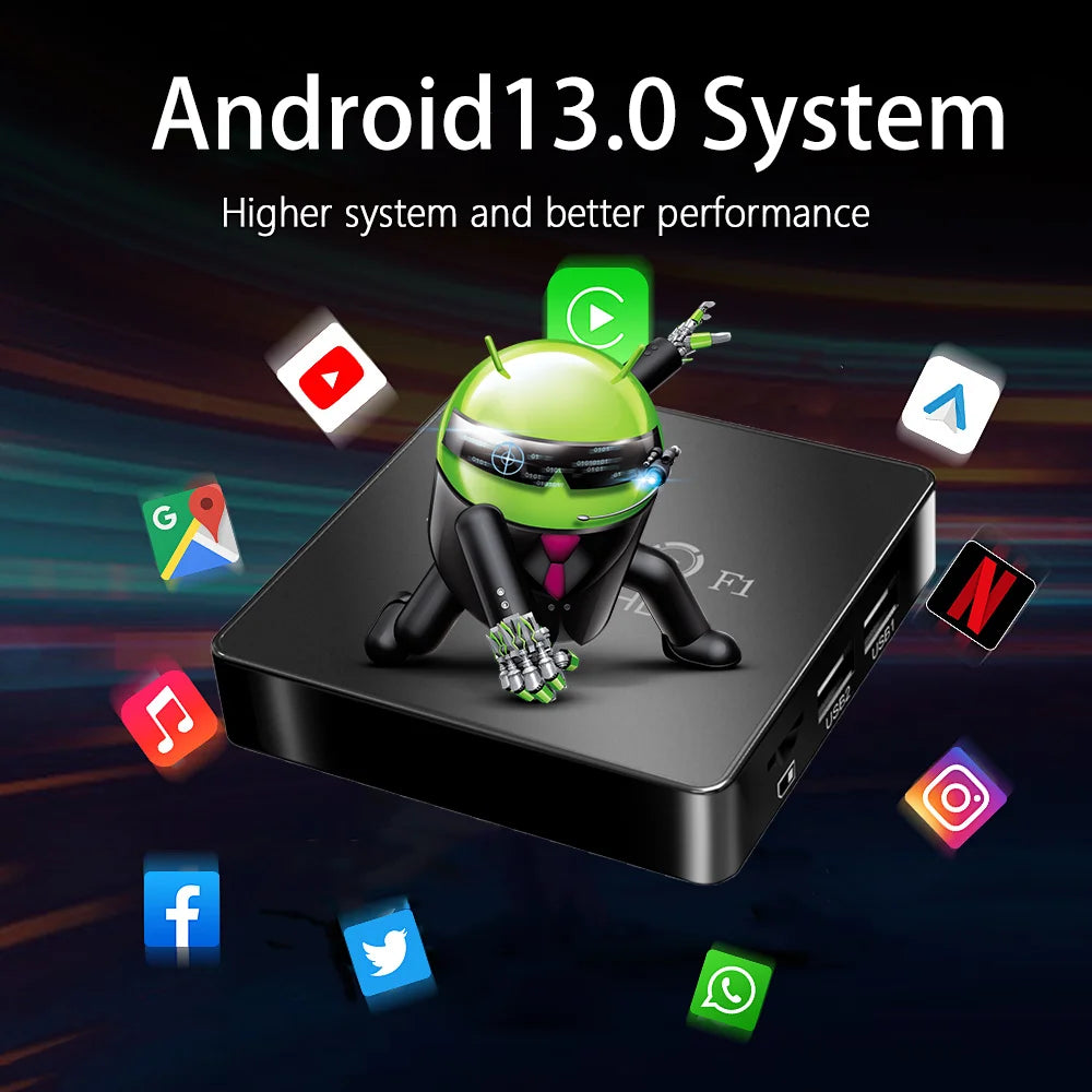 Android Smart TV Box Allwinner H313  F1 Cortex™-A53 Android 13 Set-Top TV Box Build in Wi-Fi 2.4G + BT5.0