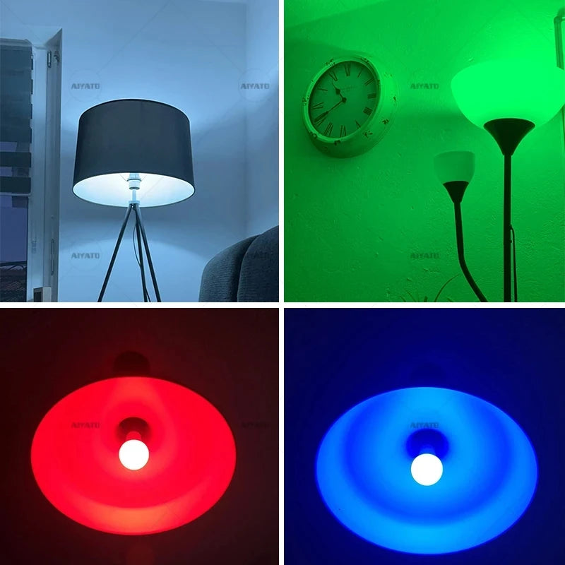 Smart Life APP Tuya Bluetooth LED Bulb Dimmable 15W 18W E27 B22 220V RGBCW Color Change Lamps Group Control Music Rhythm Timing
