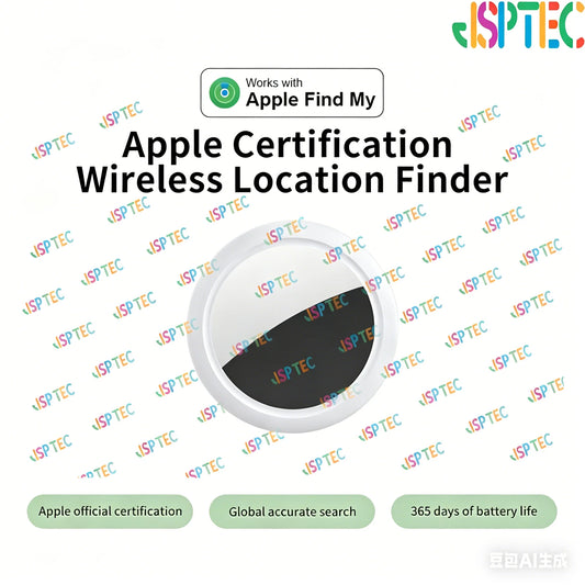 JSPTEC Airtag Bluetooth GPS Trackers IPX 5 Waterproof Sport Tracking Find My Elderly Kids Pets Available Mini Finders for IOS