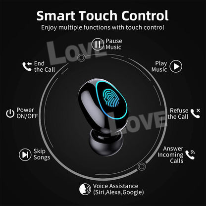 TWS Bluetooth 5.3 Waterproof Wireless Earbuds with LED Display - 2025 Model