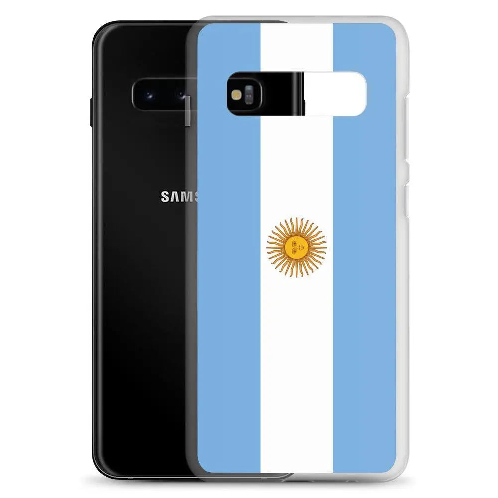 Coque Souple Antichoc pour Samsung avec Drapeau de l'Argentine