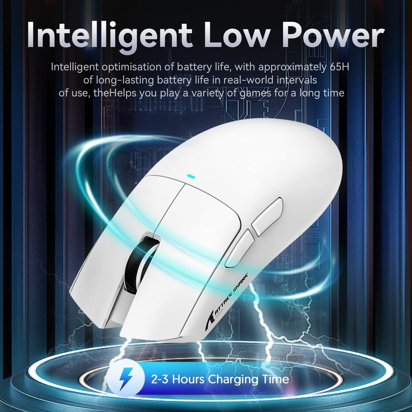 ATTACK SHARK X11 Tri-Mode Wireless Gaming Mouse with RGB Charging Dock, 22000DPI
