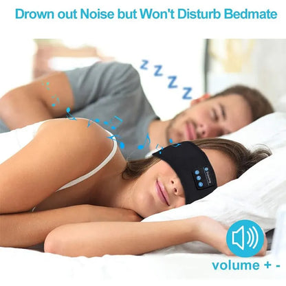 Bluetooth Wireless Sports Earphones and Sleep Mask Headband for Music Listening