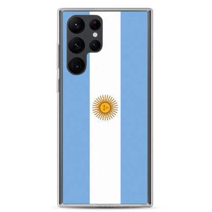 Coque Souple Antichoc pour Samsung avec Drapeau de l'Argentine