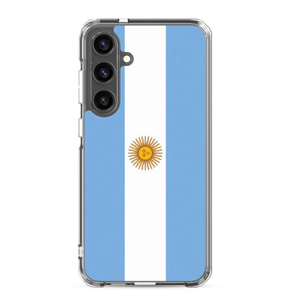 Coque Souple Antichoc pour Samsung avec Drapeau de l'Argentine
