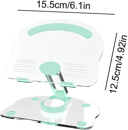 Tablet Stand Holder - Foldable Transparent Acrylic Tablet Stand for Desk | Fashionable and Multipurpose Desktop Tablet Stand for Tablets and Mobile Phones