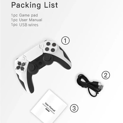 GAMINJA P48 Wireless Gamepad with Six Axis Gyroscope Game Controller for PS4 PS3 Console Wins 7 8 10 Dual Vibration PC Joystick