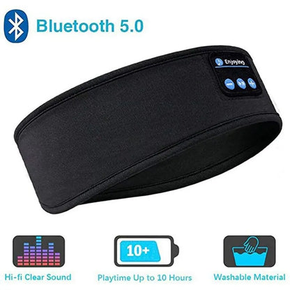 Bluetooth Wireless Sports Earphones and Sleep Mask Headband for Music Listening