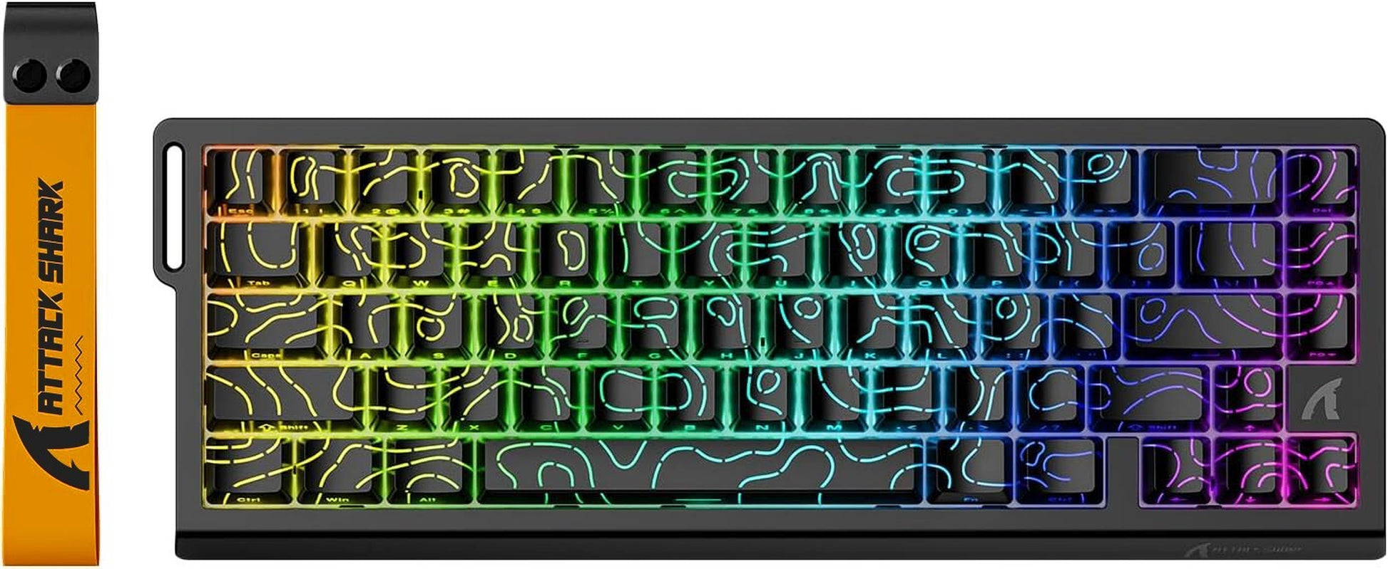 ATTACK SHARK X68 HE Rapid Trigger Mechanical Keyboard Magnetic Switch 60% Wired