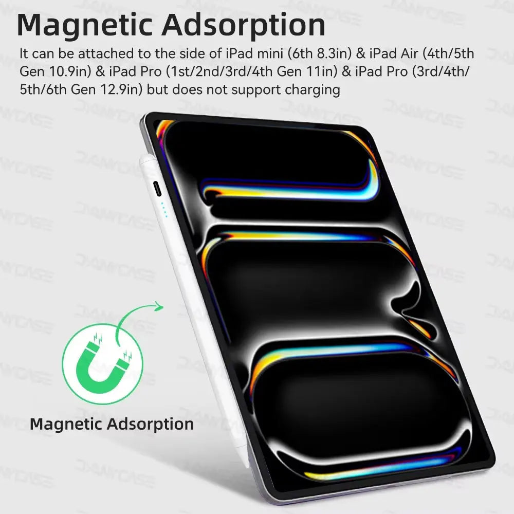 Pencil 2 Palm Rejection Power Display Ipad Accessories Ipad 2026 2025 2024 2019 2018 Pro 11 12.9 Air Mini Stylus Pen