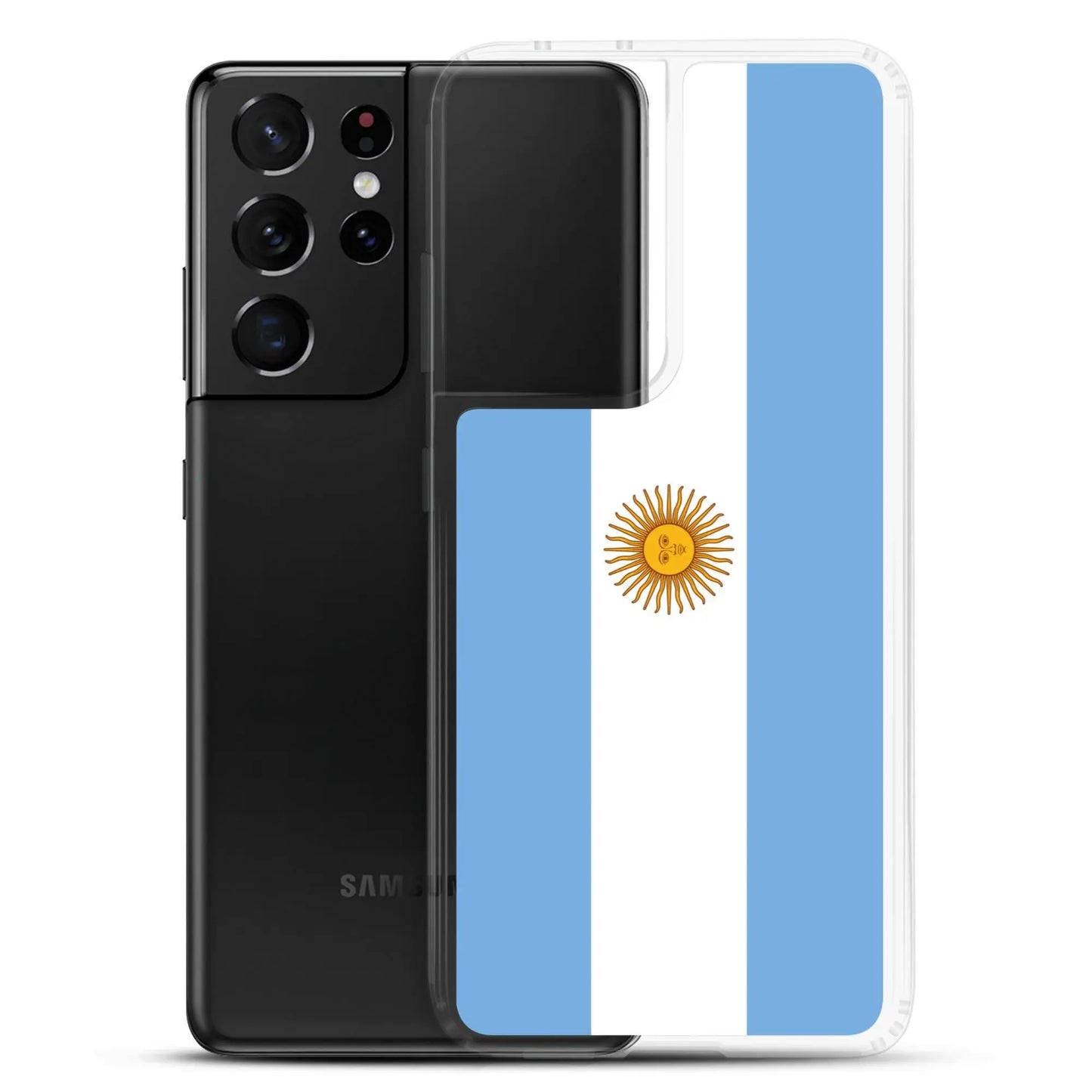 Coque Souple Antichoc pour Samsung avec Drapeau de l'Argentine