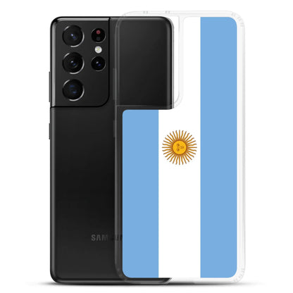 Coque Souple Antichoc pour Samsung avec Drapeau de l'Argentine
