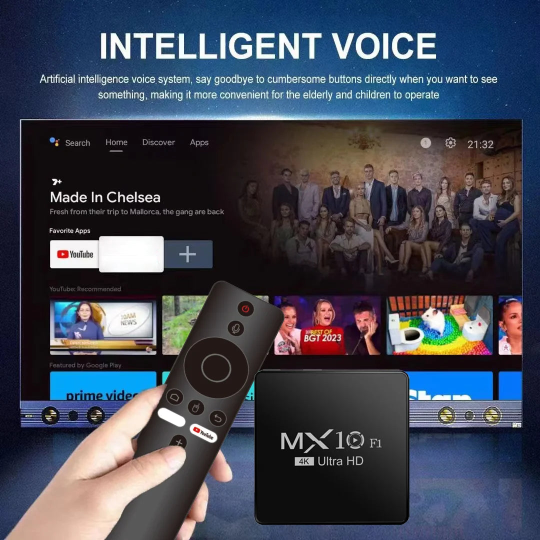 Android Smart TV Box Allwinner H313  F1 Cortex™-A53 Android 13 Set-Top TV Box Build in Wi-Fi 2.4G + BT5.0