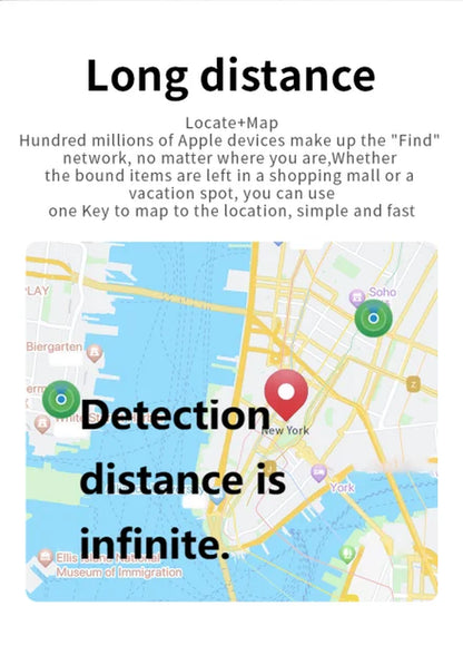JSPTEC Airtag Bluetooth GPS Trackers IPX 5 Waterproof Sport Tracking Find My Elderly Kids Pets Available Mini Finders for IOS