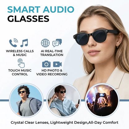 800W HD Smart Sport Glasses with AI Capabilities, Photo/Video Recording, Remote Shutter Control, Voice Assistant, Object Recognition, Bluetooth Connectivity for Music and Calls, Multilingual Translation, Lightweight Design, Meta Glasses