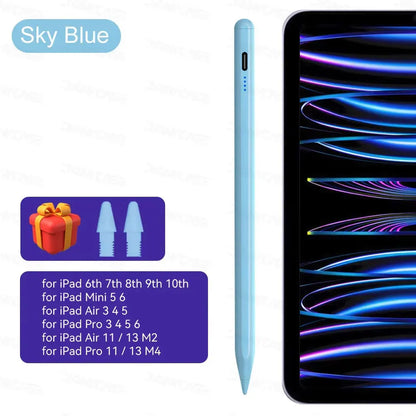 Pencil 2 Palm Rejection Power Display Ipad Accessories Ipad 2026 2025 2024 2019 2018 Pro 11 12.9 Air Mini Stylus Pen