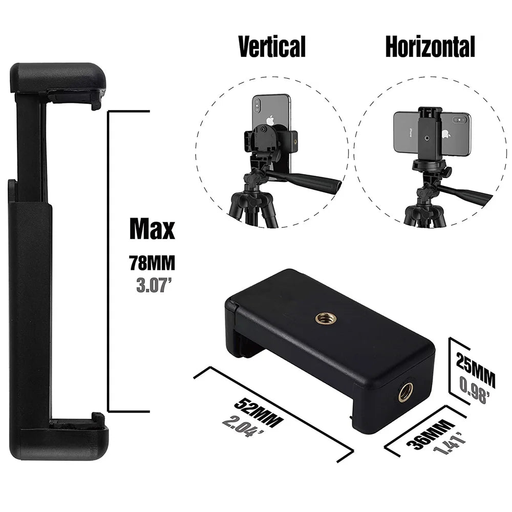 Professional Smartphone Tripod: Portable Cell Phone Stand for Selfies and Photography
