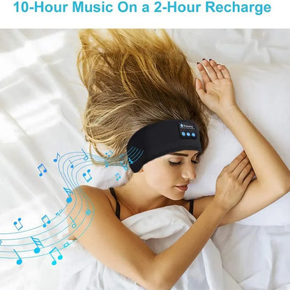 Bluetooth Wireless Sports Earphones and Sleep Mask Headband for Music Listening