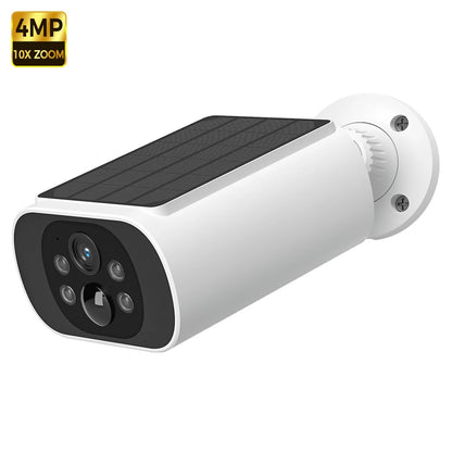 ALEVIO 2.5K Outdoor Solar Camera Wireless Cam WIFI Ultra Standby Time PIR Motion Light Color Night Vision AI Detect Battery Cam