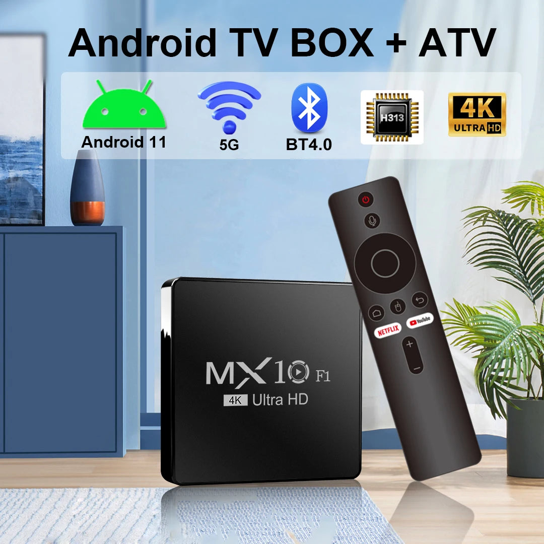 Android Smart TV Box Allwinner H313  F1 Cortex™-A53 Android 13 Set-Top TV Box Build in Wi-Fi 2.4G + BT5.0