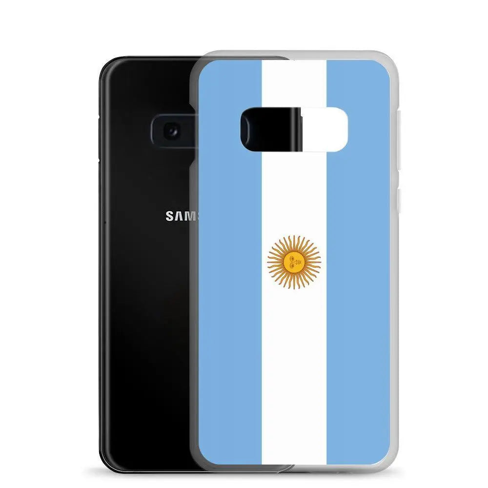 Coque Souple Antichoc pour Samsung avec Drapeau de l'Argentine