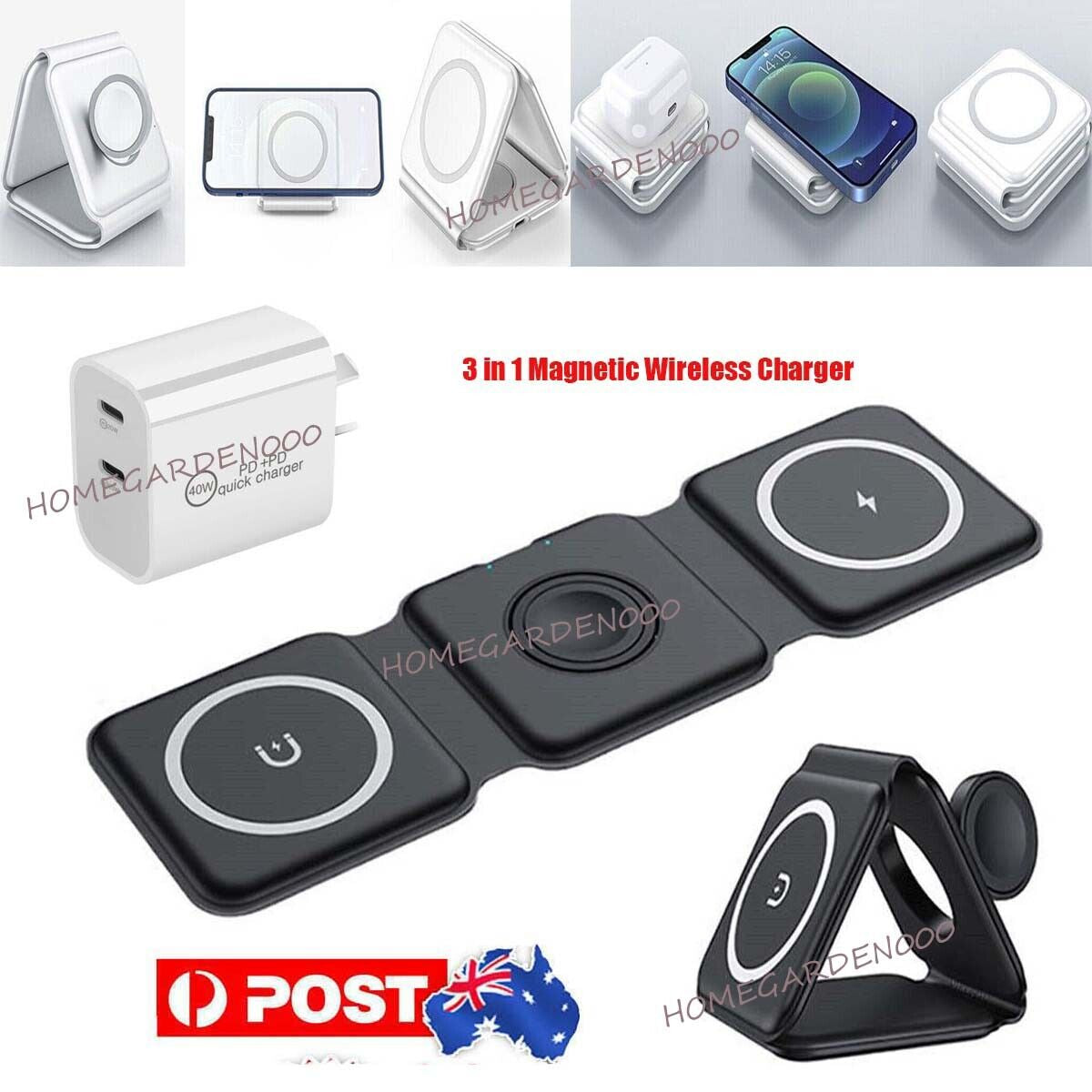 15W Fast Wireless Charging Stand for Samsung, iPhone, and LG Devices