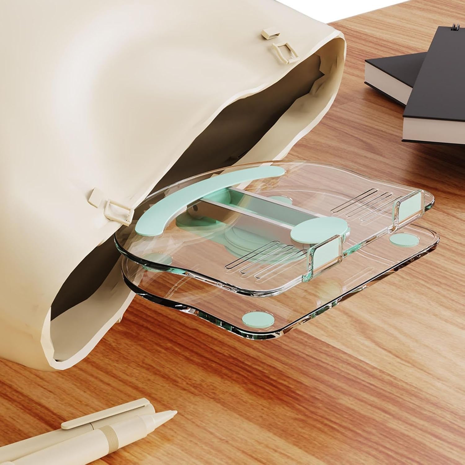 Tablet Stand Holder - Foldable Transparent Acrylic Tablet Stand for Desk | Fashionable and Multipurpose Desktop Tablet Stand for Tablets and Mobile Phones