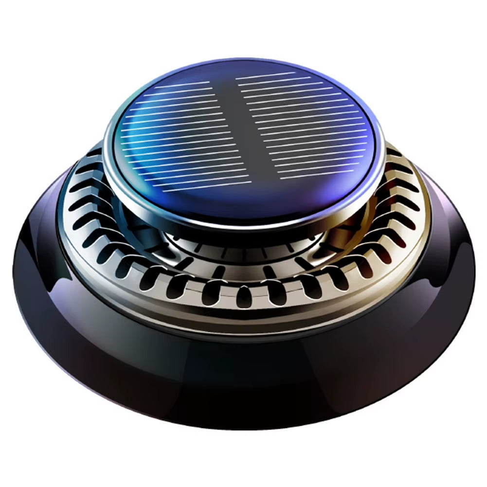 Solar-Powered Car Air Freshener with Rotating Aromatherapy Diffuser and Long-Lasting Essential Oils for Interior Deodorization