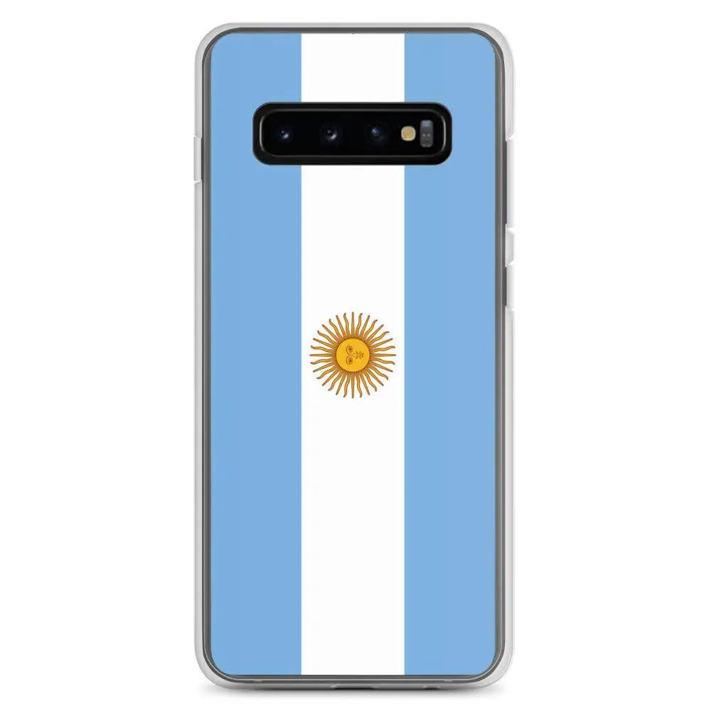 Coque Souple Antichoc pour Samsung avec Drapeau de l'Argentine