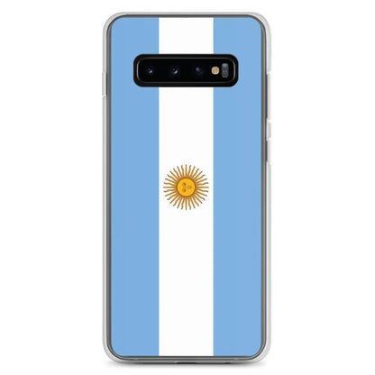 Coque Souple Antichoc pour Samsung avec Drapeau de l'Argentine