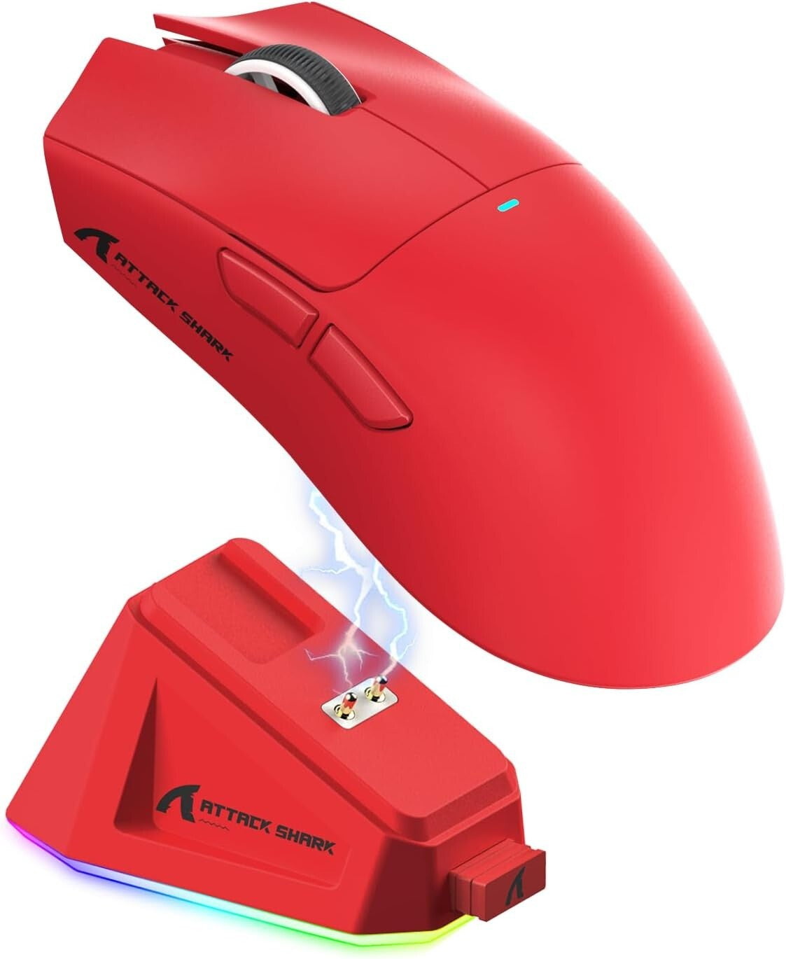 ATTACK SHARK X11 Tri-Mode Wireless Gaming Mouse with RGB Charging Dock, 22000DPI