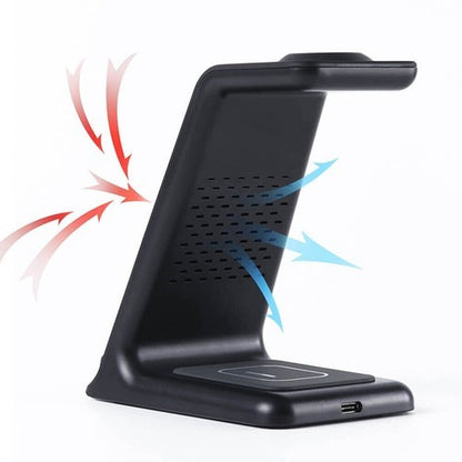 15W Fast Wireless Charging Stand for Samsung, iPhone, and LG Devices