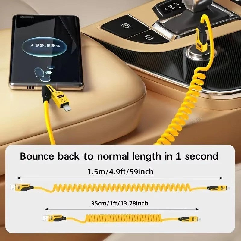4 in 1 USB-C Charging Cable PD 65W USB a /Type C to Type C for Iphone Samsung
