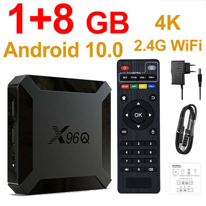 X96Q HD Android 10.0 Smart TV Box UHD 4K WIFI Media Player HDMI 8GB 16GB AU PLUG