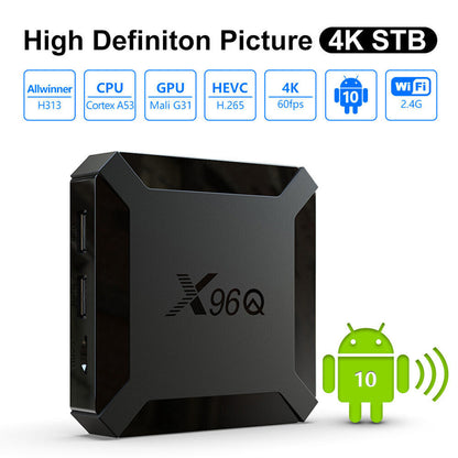 X96Q HD Android 10.0 Smart TV Box UHD 4K WIFI Media Player HDMI 8GB 16GB AU PLUG