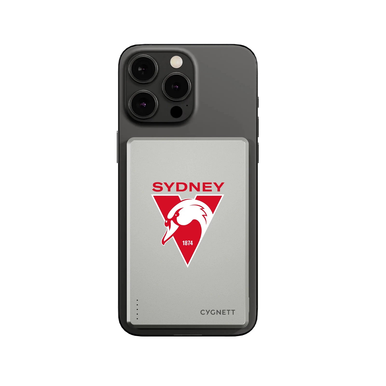 Cygnett 5K Magnetic Wireless Power Bank AFL Sydney Swans
