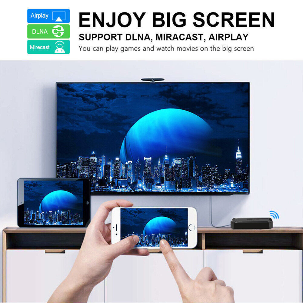 X96Q HD Android 10.0 Smart TV Box UHD 4K WIFI Media Player HDMI 8GB 16GB AU PLUG