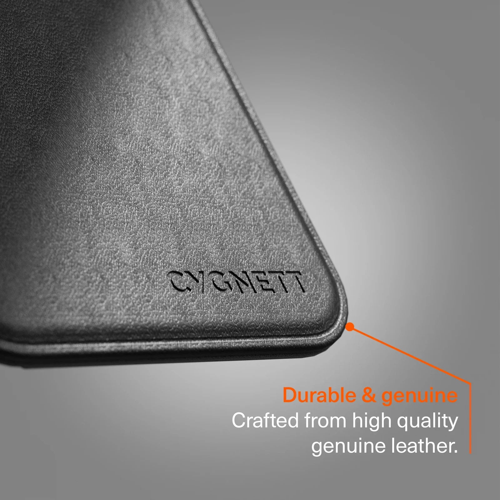 Cygnett Magnetic Leather Wallet Case - back view